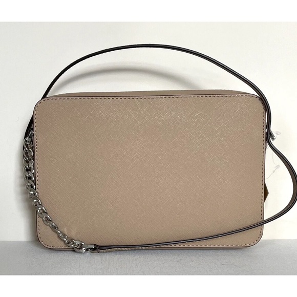 New Michael Kors Jet Set Item Large Zip Chain Crossbody Camel - Picture 5 of 5